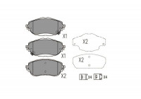 Brake Pad Set, disc brake KBP-9123 Kavo parts