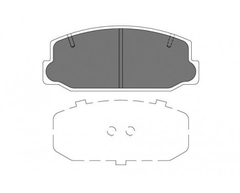 Brake Pad Set, disc brake KBP-9126 Kavo parts