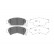 Brake Pad Set, disc brake KBP-9127 Kavo parts