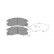 Brake Pad Set, disc brake KBP-9130 Kavo parts