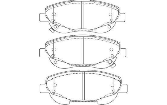 Brake Pad Set, disc brake KBP-9143 Kavo parts