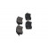 Brake Pad Set, disc brake KBP-9154 Kavo parts, Thumbnail 4