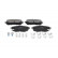 Brake Pad Set, disc brake KBP-9159 Kavo parts