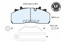 Brake Pad Set, disc brake Lightweight Technology 2931302 Textar