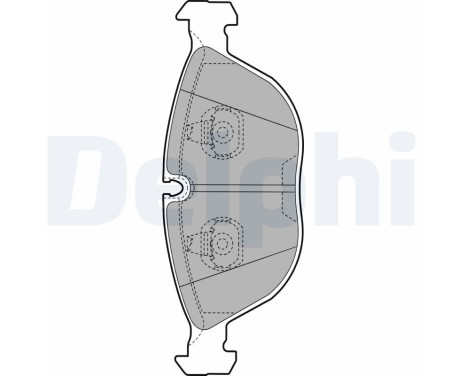 Brake Pad Set, disc brake LP1002 Delphi