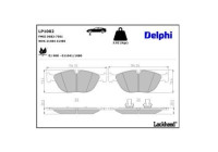 Brake Pad Set, disc brake LP1002 Delphi