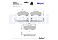 Brake Pad Set, disc brake LP1012 Delphi