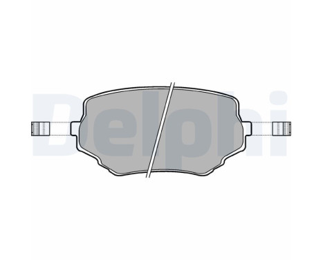 Brake Pad Set, disc brake LP1015 Delphi