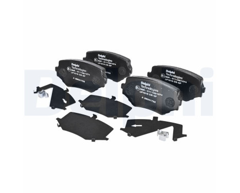 Brake Pad Set, disc brake LP1015 Delphi