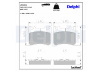 Brake Pad Set, disc brake LP1051 Delphi
