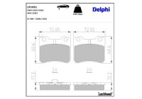 Brake Pad Set, disc brake LP1051 Delphi