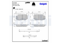 Brake Pad Set, disc brake LP1053 Delphi