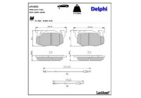 Brake Pad Set, disc brake LP1053 Delphi