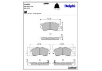 Brake Pad Set, disc brake LP1063 Delphi