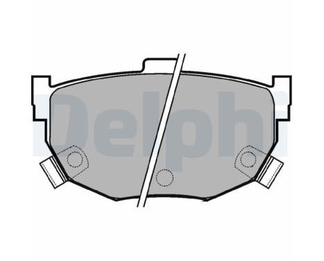 Brake Pad Set, disc brake LP1073 Delphi