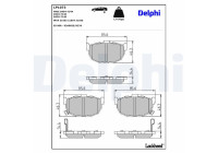 Brake Pad Set, disc brake LP1073 Delphi