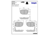 Brake Pad Set, disc brake LP1073 Delphi