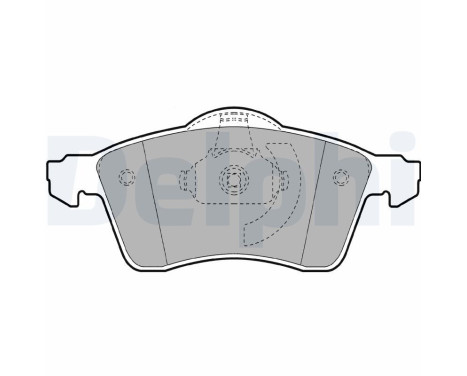 Brake Pad Set, disc brake LP1092 Delphi