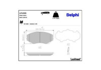 Brake Pad Set, disc brake LP1095 Delphi