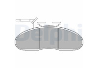 Brake Pad Set, disc brake LP1096 Delphi