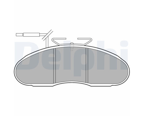 Brake Pad Set, disc brake LP1096 Delphi