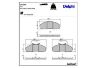 Brake Pad Set, disc brake LP1096 Delphi