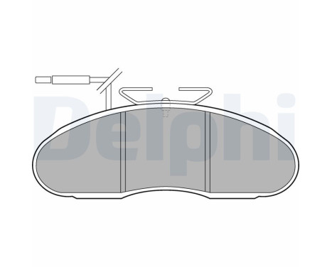 Brake Pad Set, disc brake LP1105 Delphi