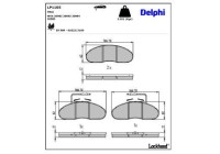 Brake Pad Set, disc brake LP1105 Delphi