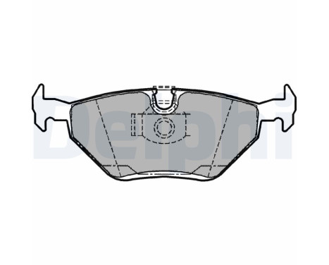 Brake Pad Set, disc brake LP1107 Delphi