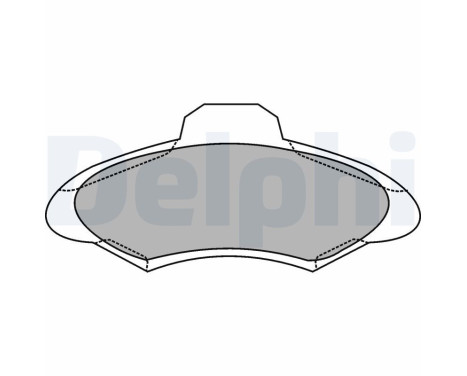 Brake Pad Set, disc brake LP1139 Delphi