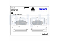 Brake Pad Set, disc brake LP1139 Delphi