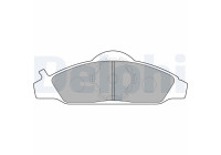 Brake Pad Set, disc brake LP1145 Delphi