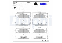 Brake Pad Set, disc brake LP1145 Delphi