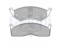 Brake Pad Set, disc brake LP1166 Delphi