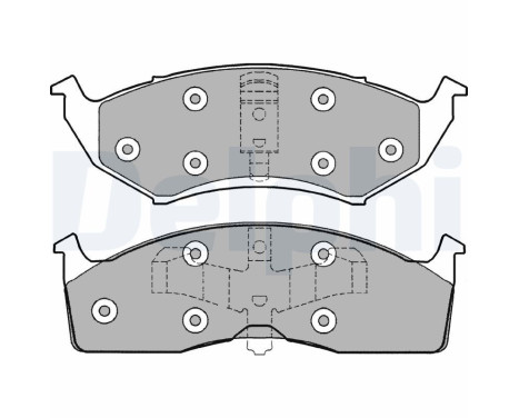 Brake Pad Set, disc brake LP1166 Delphi