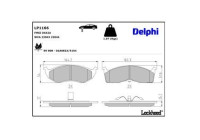 Brake Pad Set, disc brake LP1166 Delphi