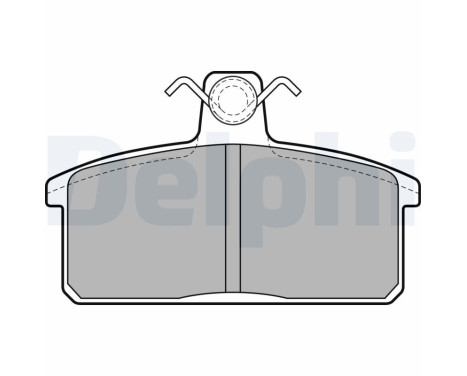 Brake Pad Set, disc brake LP1201 Delphi