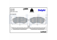 Brake Pad Set, disc brake LP1228 Delphi