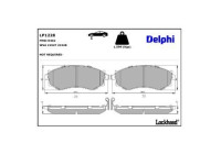Brake Pad Set, disc brake LP1228 Delphi