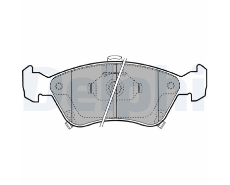 Brake Pad Set, disc brake LP1231 Delphi