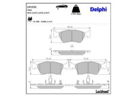 Brake Pad Set, disc brake LP1231 Delphi
