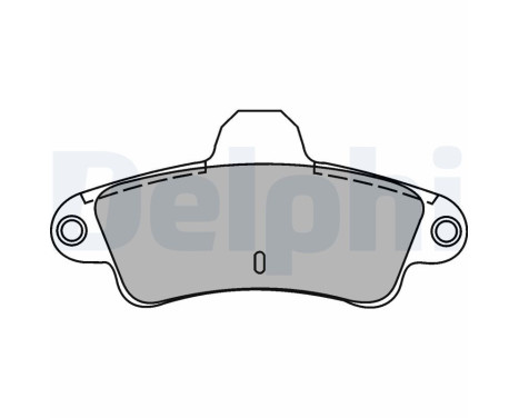 Brake Pad Set, disc brake LP1242 Delphi