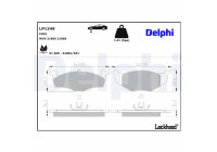Brake Pad Set, disc brake LP1249 Delphi