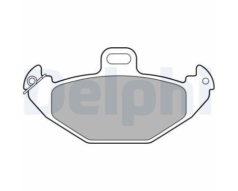 Brake Pad Set, disc brake LP1252 Delphi