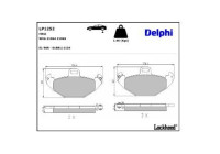 Brake Pad Set, disc brake LP1252 Delphi