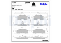 Brake Pad Set, disc brake LP1299 Delphi