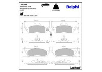 Brake Pad Set, disc brake LP1299 Delphi