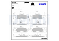Brake Pad Set, disc brake LP1299 Delphi