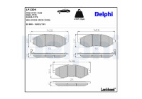 Brake Pad Set, disc brake LP1304 Delphi