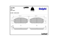 Brake Pad Set, disc brake LP1305 Delphi